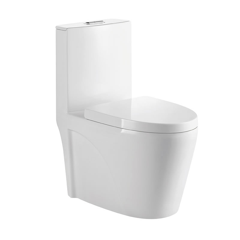 Siphonic one-piece toilet
