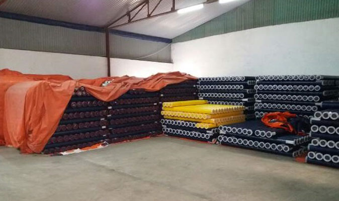 PE roll tarpaulin application